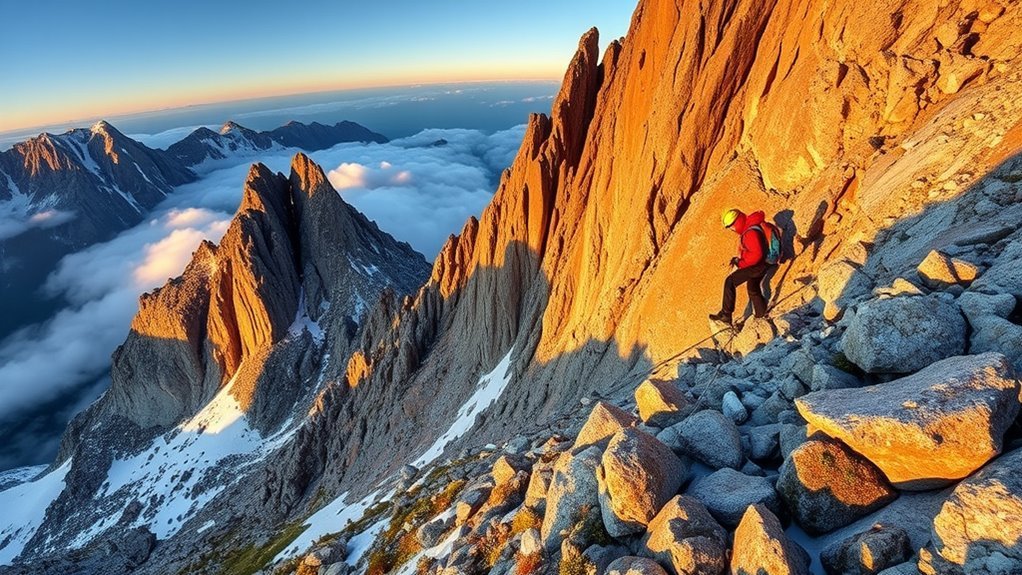 beginner alpine mountain climbing