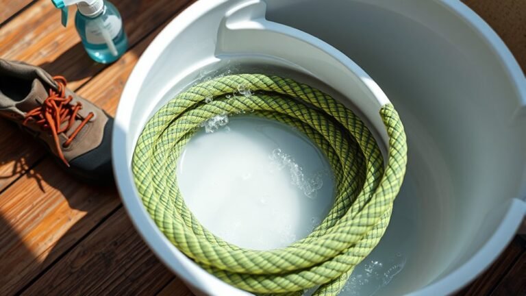 clean climbing rope properly