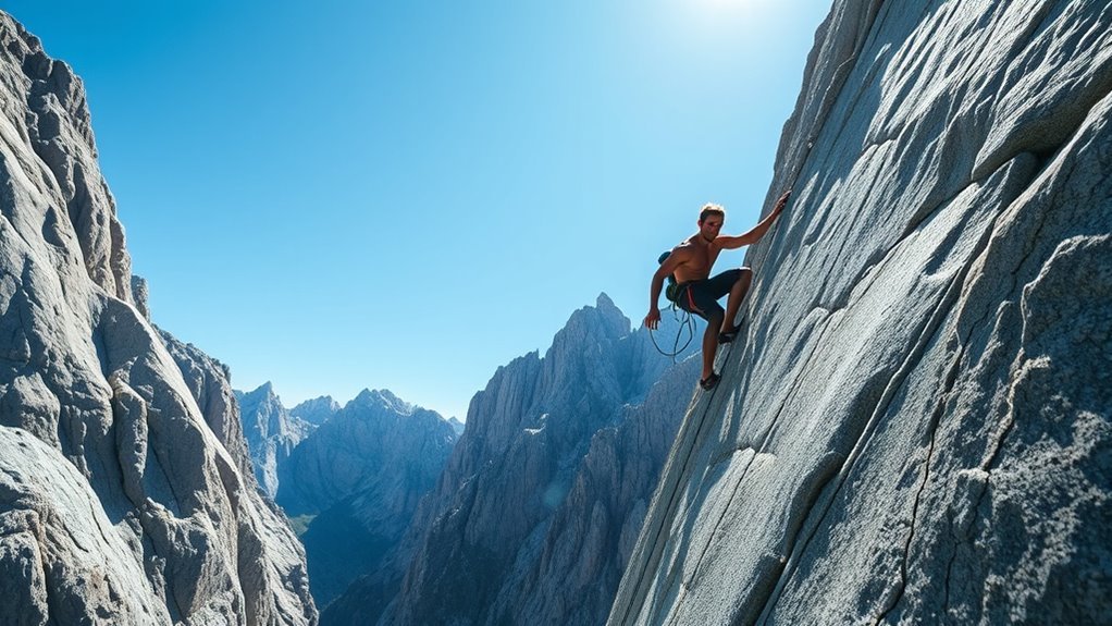 climbing without ropes