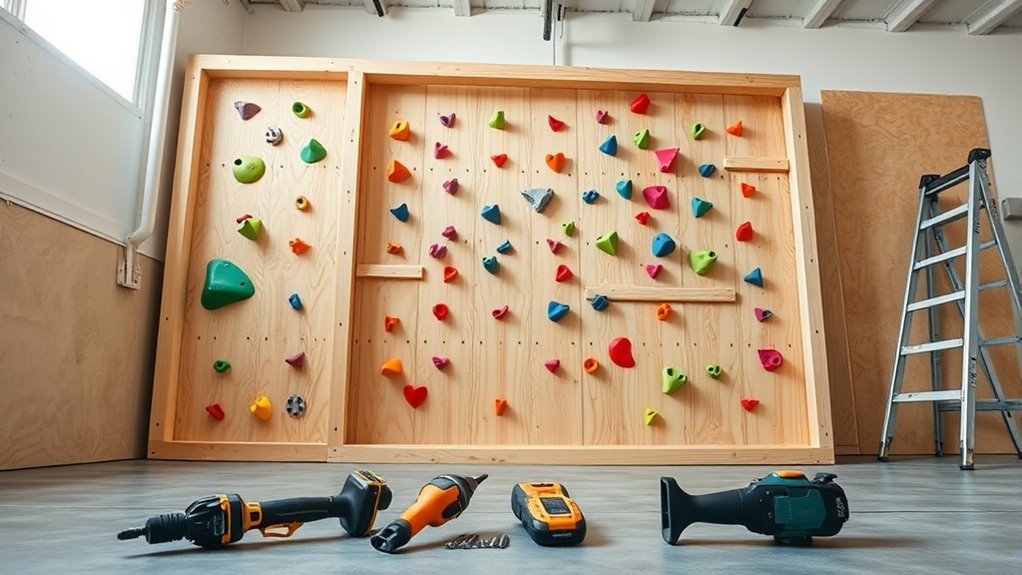 constructing a diy climbing structure
