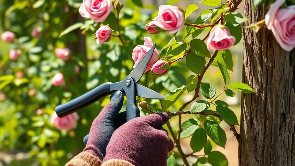 prune climbing roses effectively