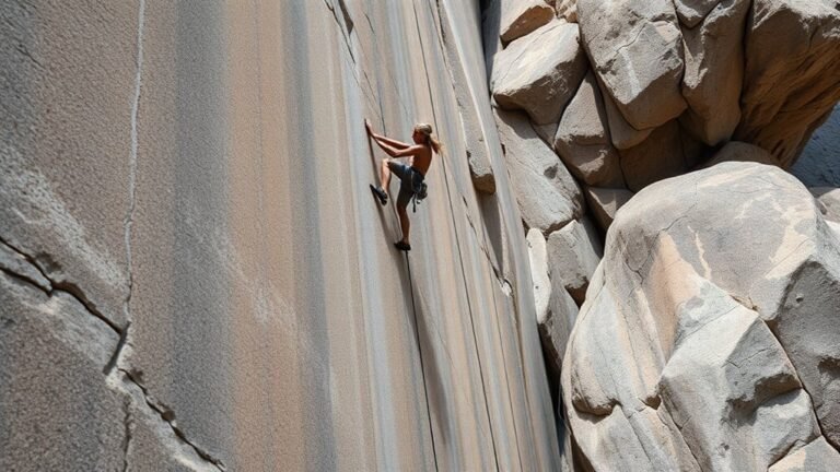 steep technical low angle climbing