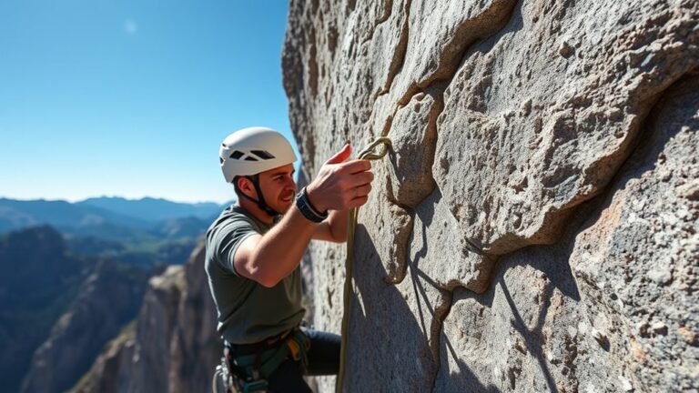 traditional climbing safety gear