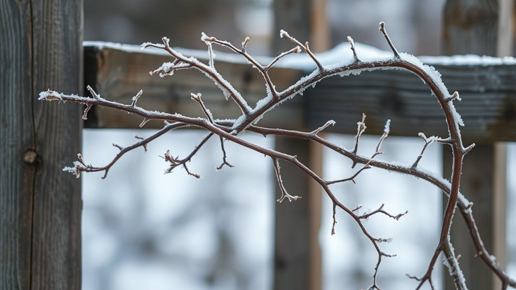 bare woody flowering vines