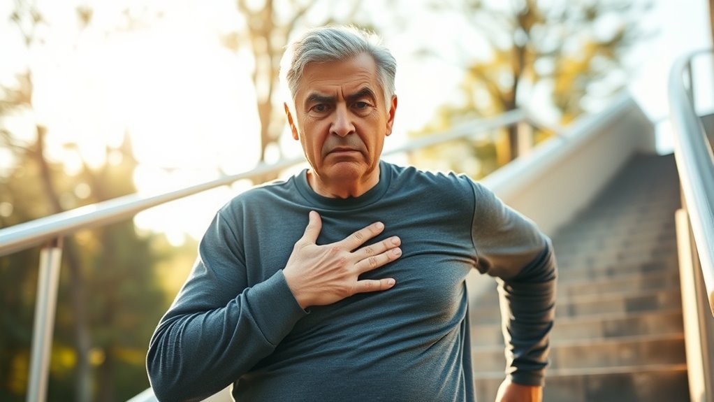 breathing difficulty when climbing