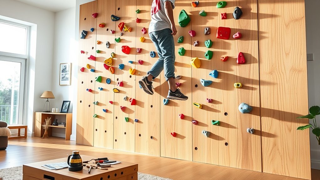 build your own climbing wall