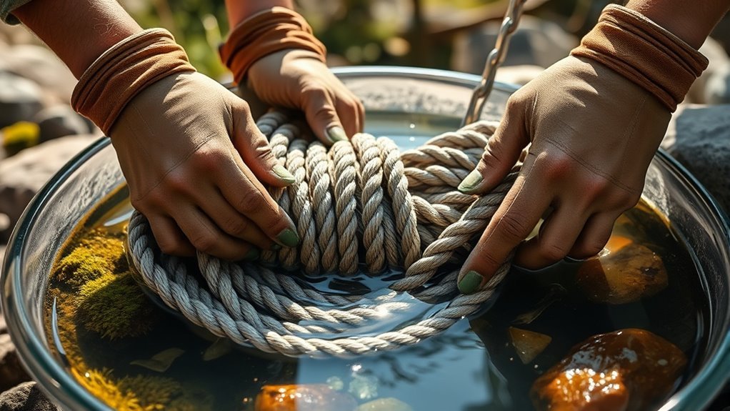 clean climbing rope easily