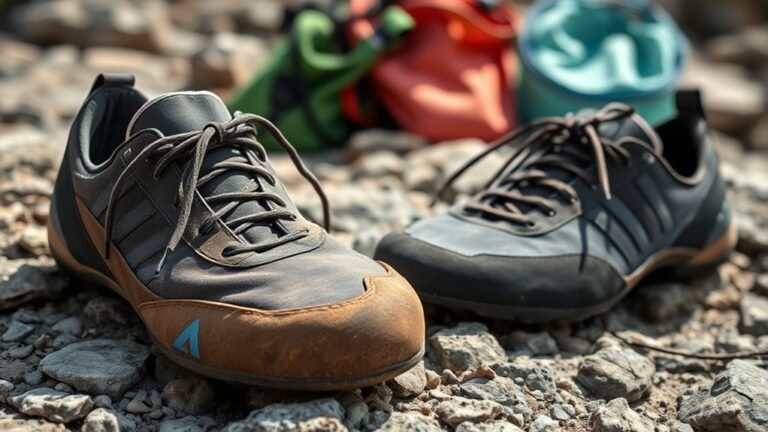 signs of climbing shoe wear