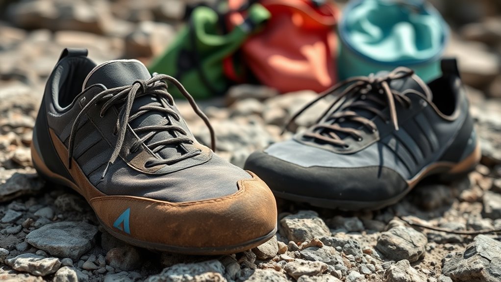 signs of climbing shoe wear