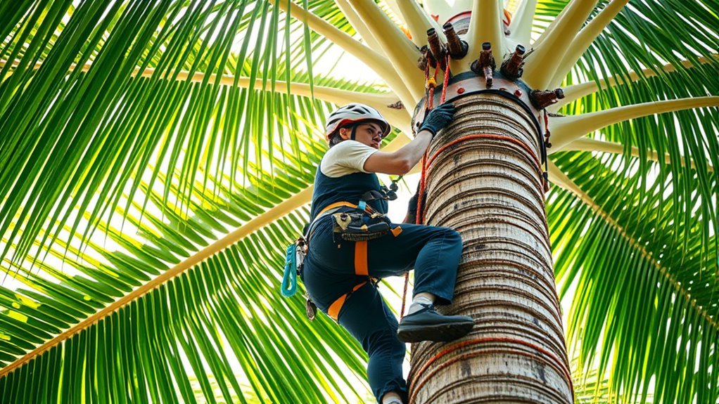 top palm climbing safety gear